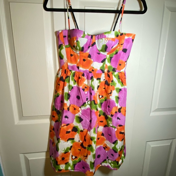 Bustier Flowered Dress - Picture 4 of 5